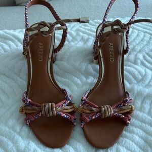 Arezzo Women's Colorful Knotted Sandals